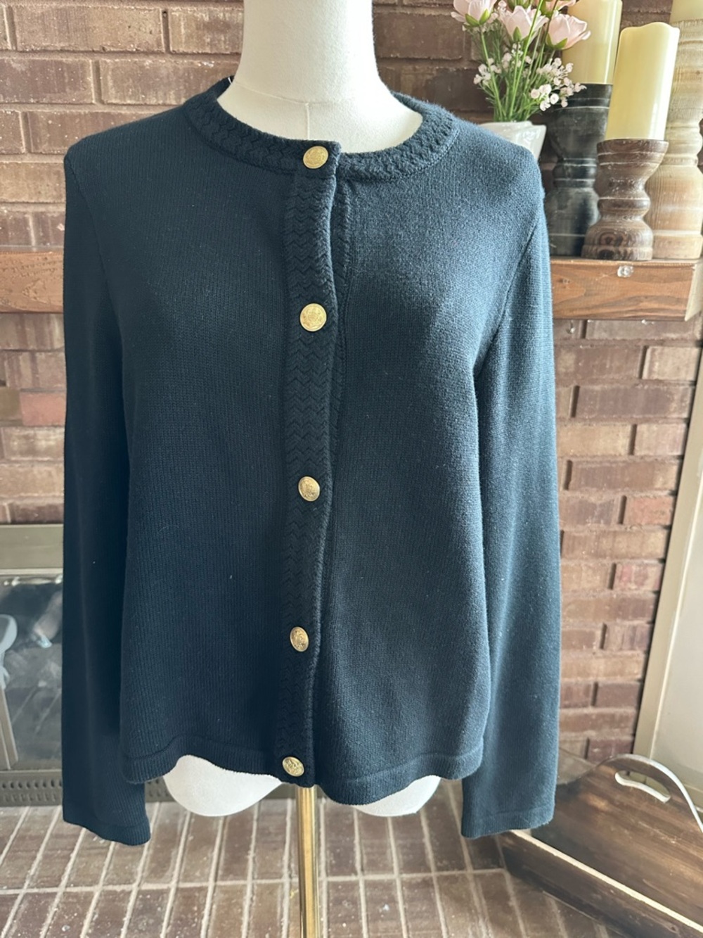NWT J.Crew Black Knit Cardigan